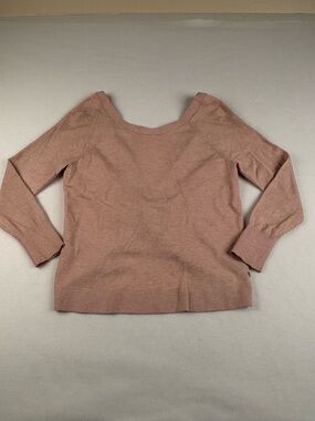 Victoria's Secret Scoop Neck Sweater in Dusty Rose